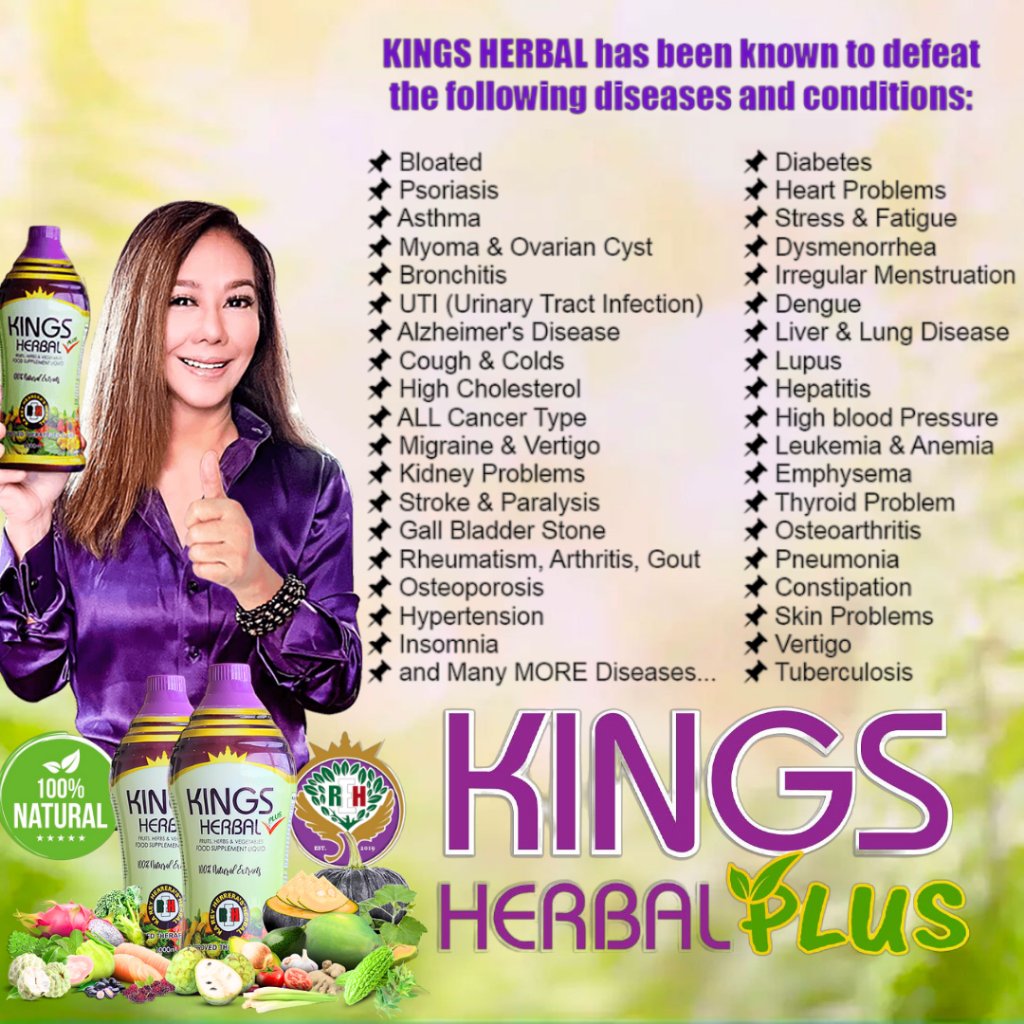 Kings Herbal Plus Original Ka Rey Herrera Herbal Antioxidant Drink Food Supplement 1 Liter - Image 4
