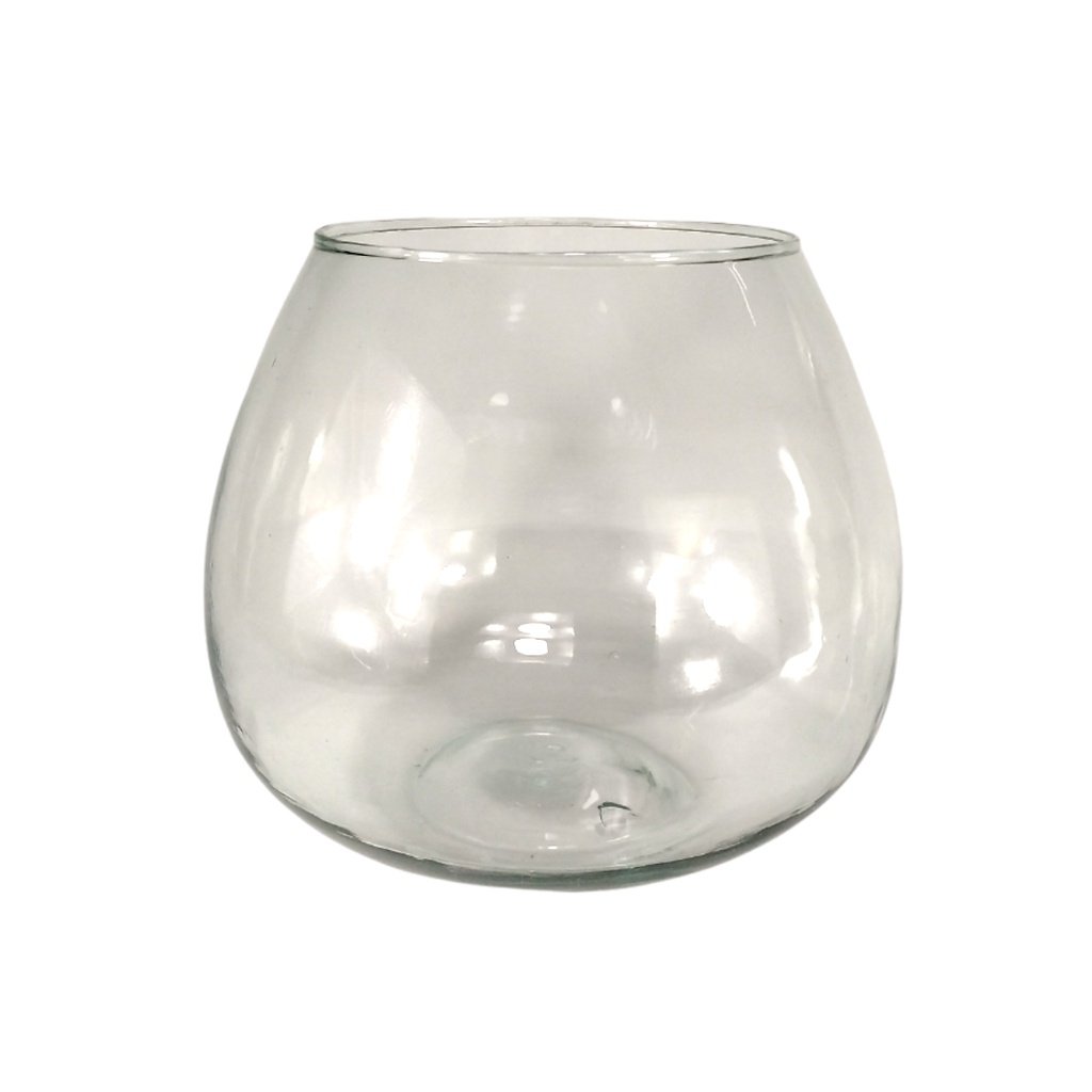 Small Fish Tank Thickened Transparent Glass Turtle Tank Round Mini Goldfish Bowl Glass Wares Medium