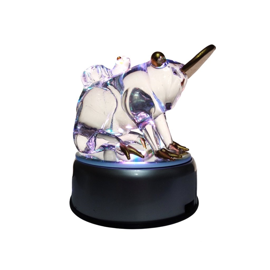 Liman Glass Money Frog Feng Shui Lucky Charm for Business with Rotating Base - Image 8
