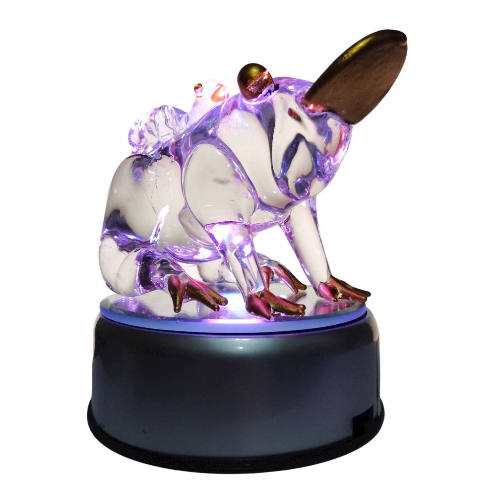 Liman Glass Money Frog Feng Shui Lucky Charm for Business with Rotating Base - Image 9