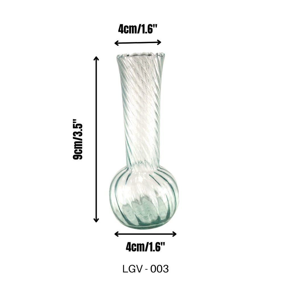 Wine Decanter Glass Flower Vase Clear Transparent LGV 003 - Image 2