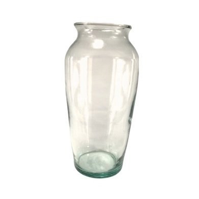 French Flower Vase Glass Fat LGV 007