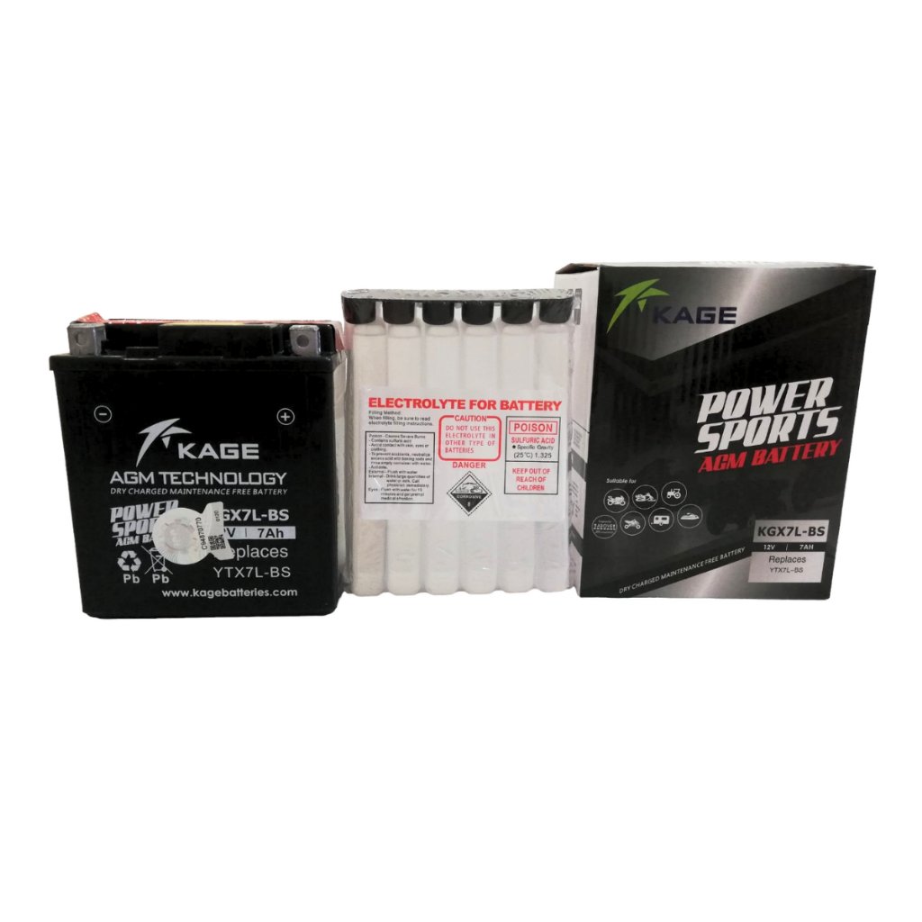 Kage Sealed KGX7L-BS - Motorcyle Battery / Supermo150 - Image 2