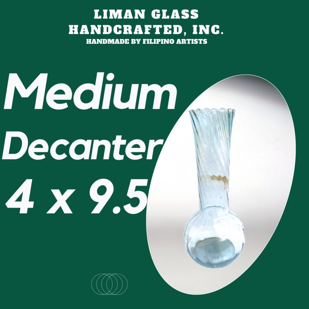 Decanter Glass Vase 4x9.5 - Image 4