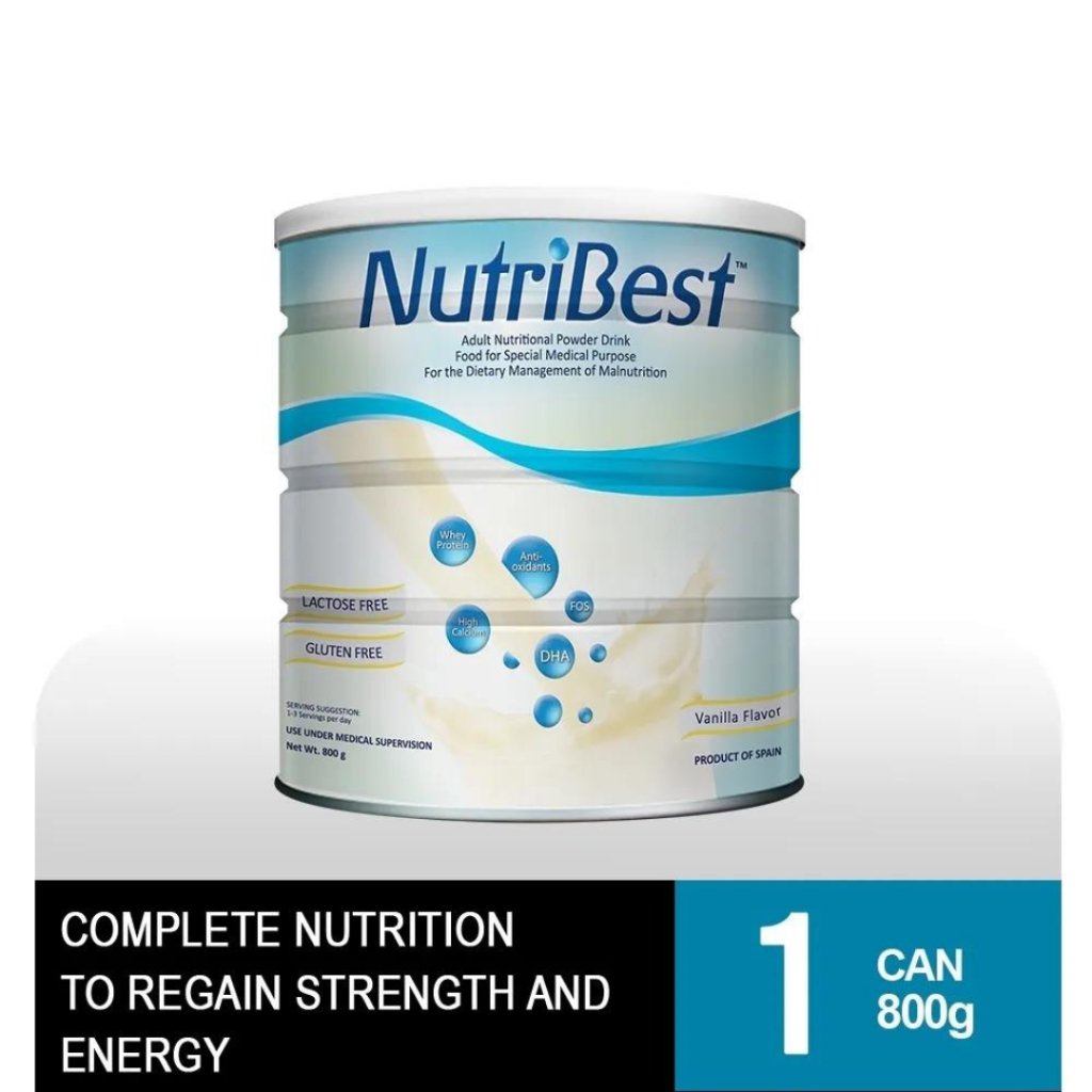 NUTRIBEST Vanilla / Chocolate 800g Can (Oral Nutrition Solution For Malnutrition To Optimize Health - Image 2