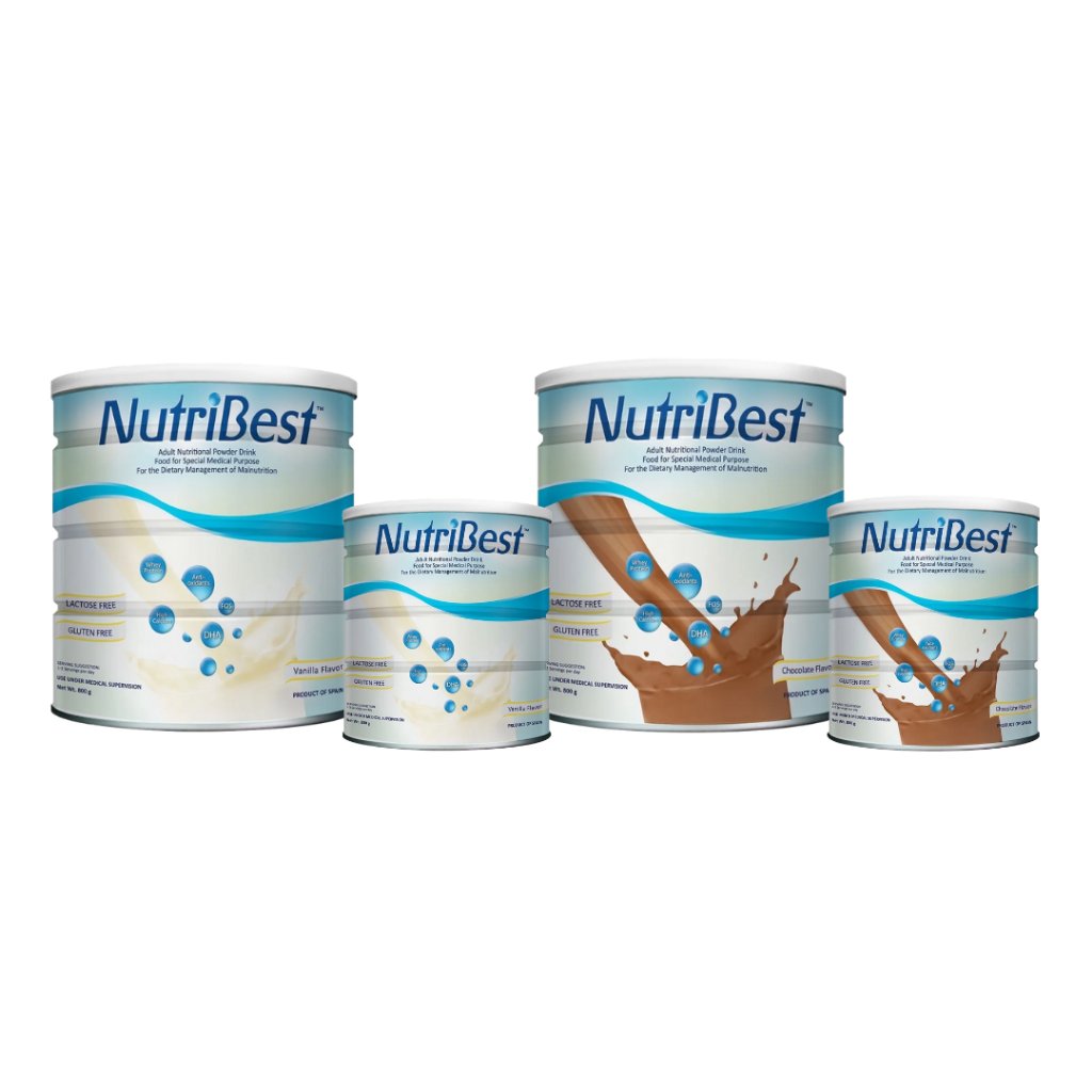 NUTRIBEST Vanilla / Chocolate 800g Can (Oral Nutrition Solution For Malnutrition To Optimize Health