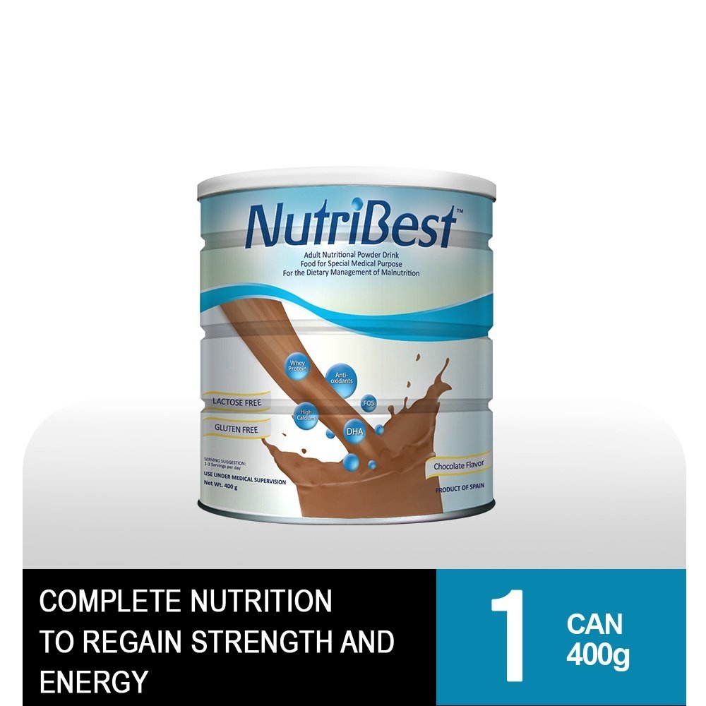 Nutribest Chocolate 400g Can (Oral Nutrition Solution For Malnutrition To Optimize Health & Recovery - Image 3