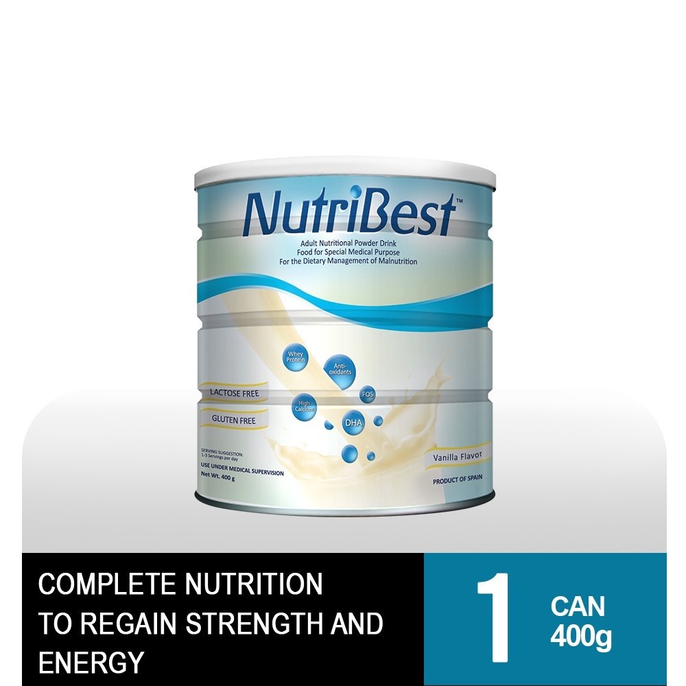 Nutribest Vanilla 400g Can (Oral Nutrition Solution For Malnutrition To Optimize Health & Recovery) - Image 2