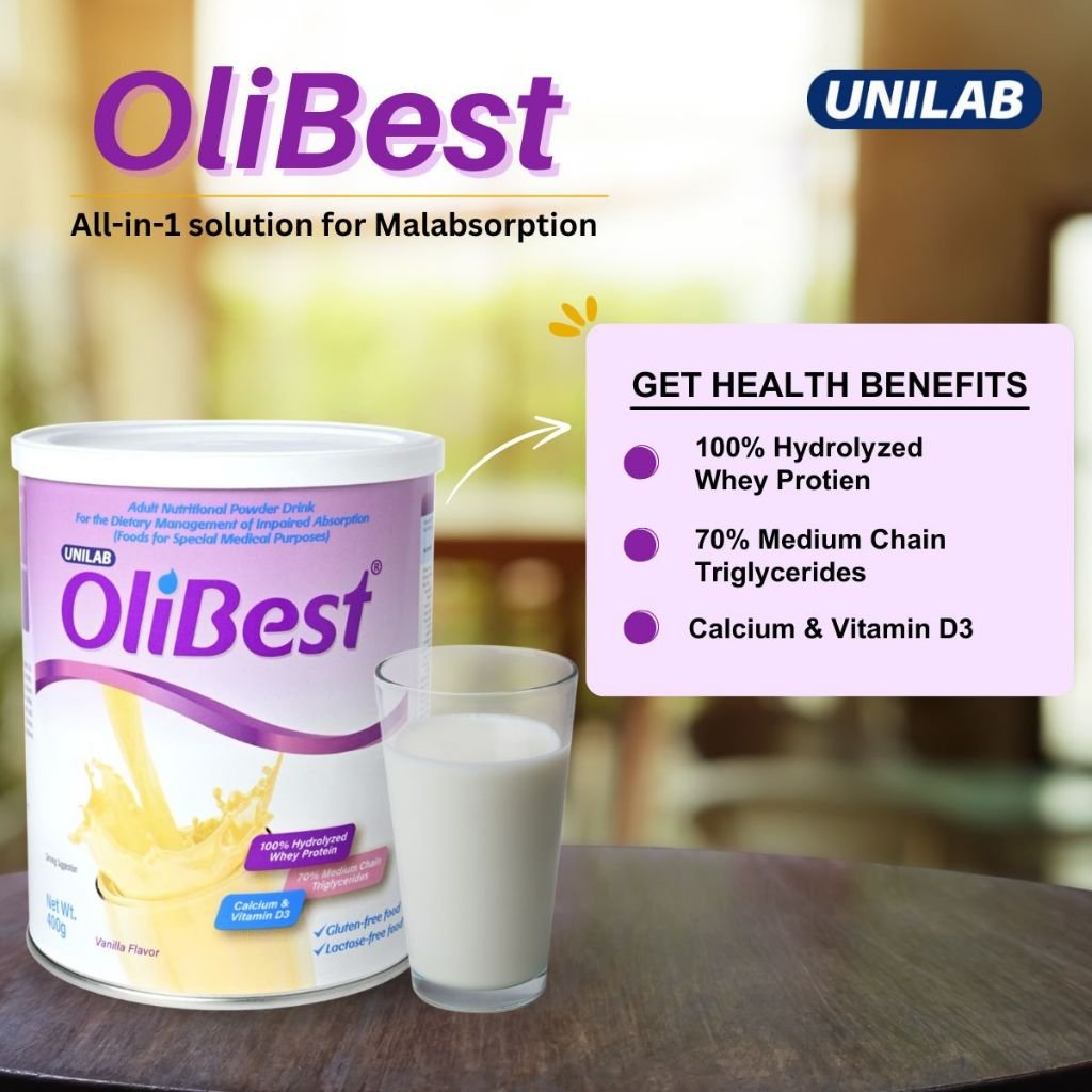 Olibest Vanilla Gluten-Free 400g Can (All-in-1 Malabsorption) - Powder - Image 4