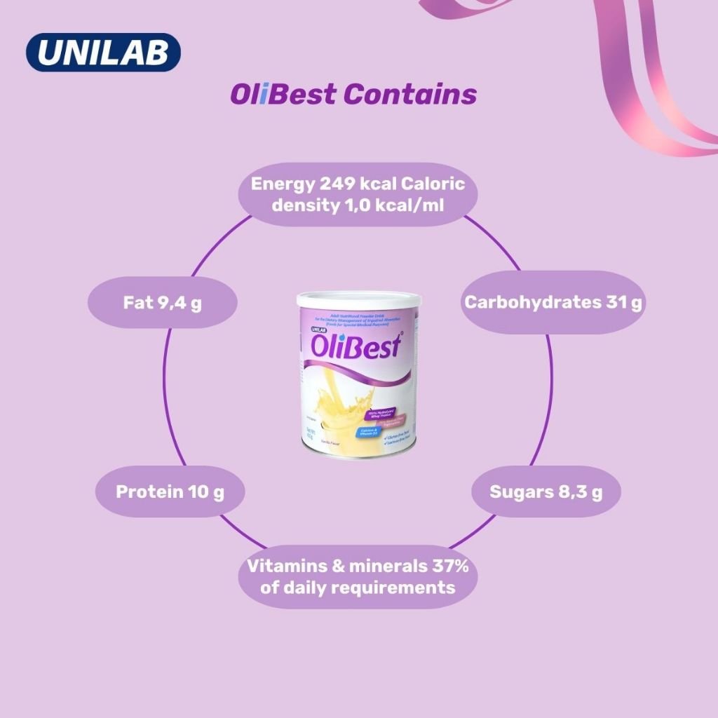 Olibest Vanilla Gluten-Free 400g Can (All-in-1 Malabsorption) - Powder - Image 7