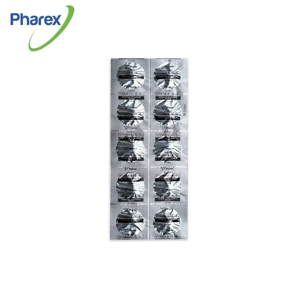 Pharex B-Complex B1+B6+B12 Vitamins for Adult 100mg/5mg/50mcg 100 Tablets (Nerve Health) - Image 6