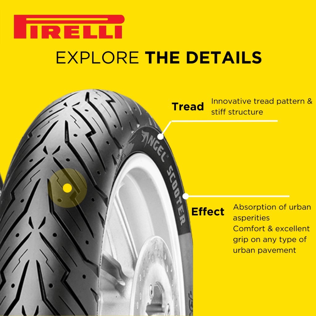Pirelli Angel Scooter Tubeless by Size x14 Set (Discounted Set Price) - Image 7