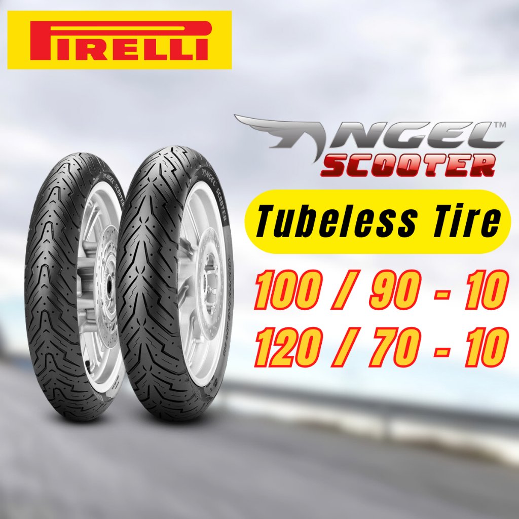 Pirelli Angel Scooter 100/90-10 / 120/70-10 Tubeless Size 10 - Scooter Tire