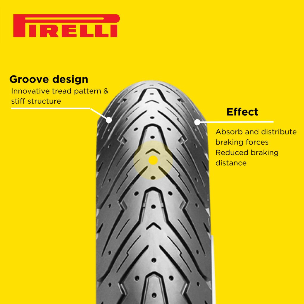 Pirelli Angel Scooter 120/70-15 Front - Tubeless Size Scooter Tire - Image 5