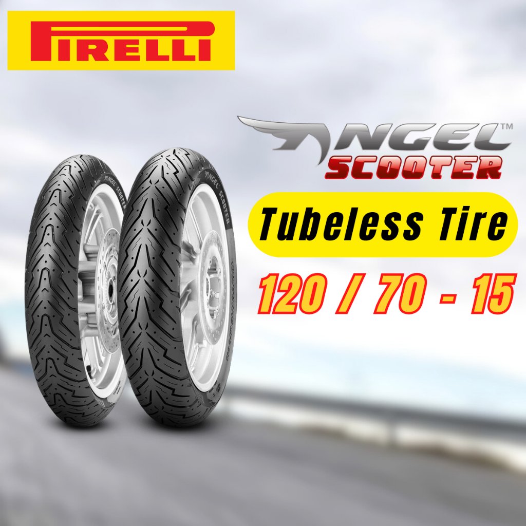 Pirelli Angel Scooter 120/70-15 Front - Tubeless Size Scooter Tire