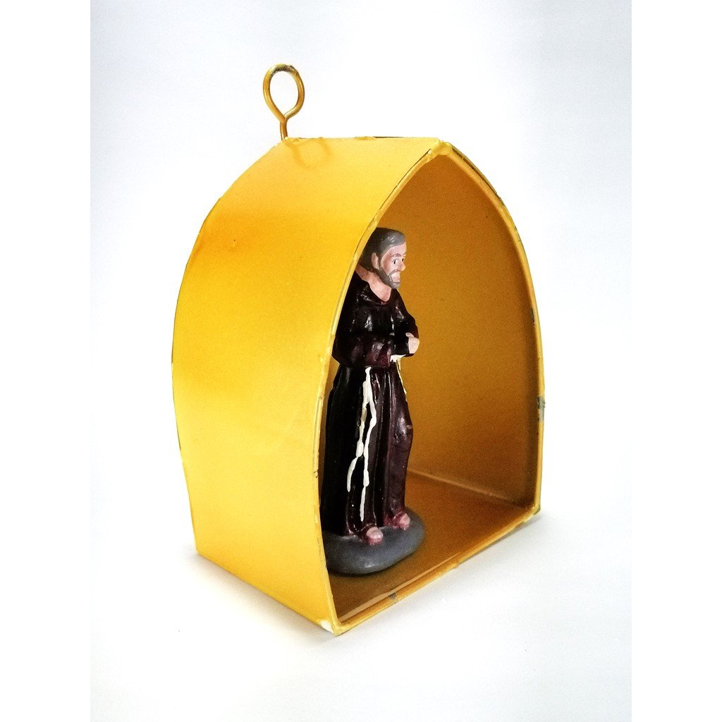 Padre Pio Statue Religious Figurines Home Decor Accents in Tin House Designs - Image 2