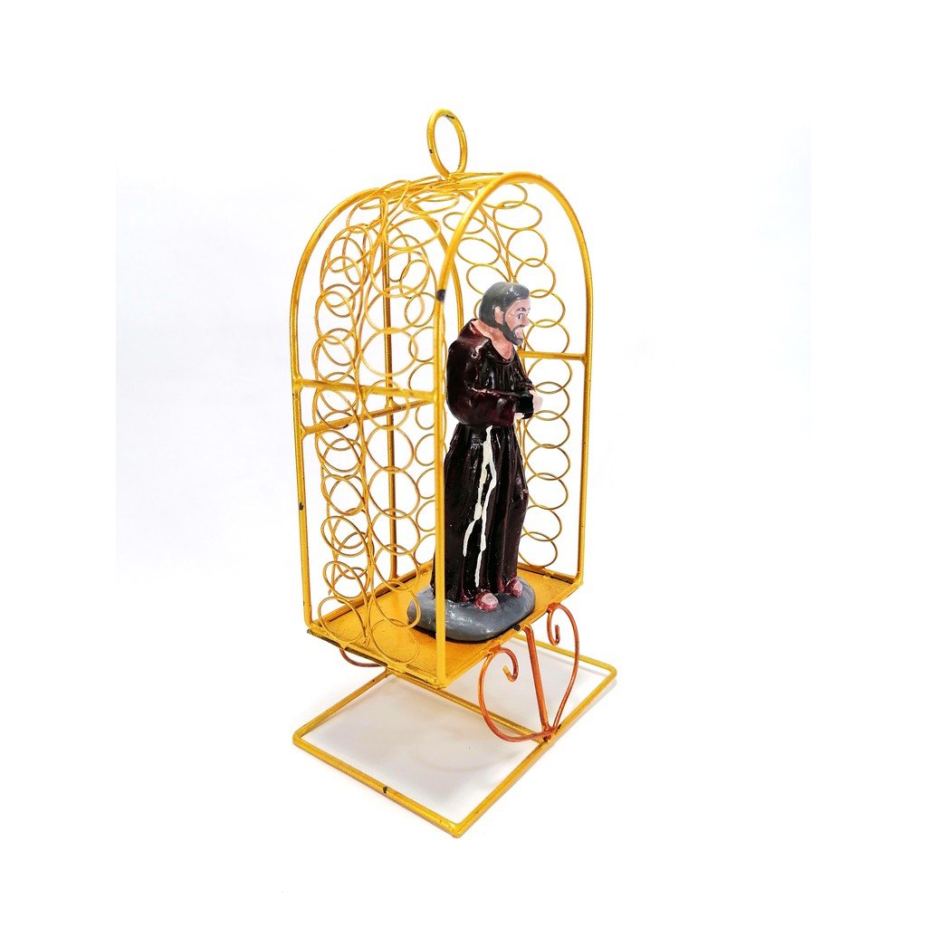 Padre Pio Statue Religious Figurines Home Decor Accents in Tin House Designs - Image 4