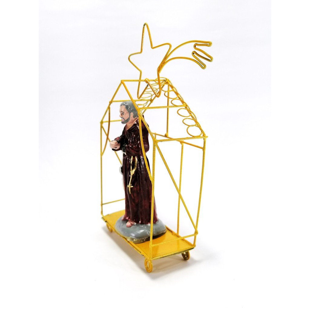 Padre Pio Statue Religious Figurines Home Decor Accents in Tin House Designs - Image 7