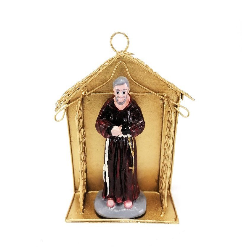 Padre Pio Statue Religious Figurines Home Decor Accents in Tin House Designs - Image 8