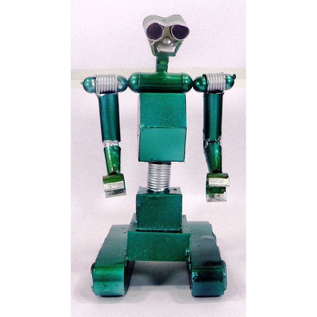COLORED TINS & WIRE ROBOT BENDABLE ACTION FIGURE COOL UNIQUE TOY GIFT FOR KIDS