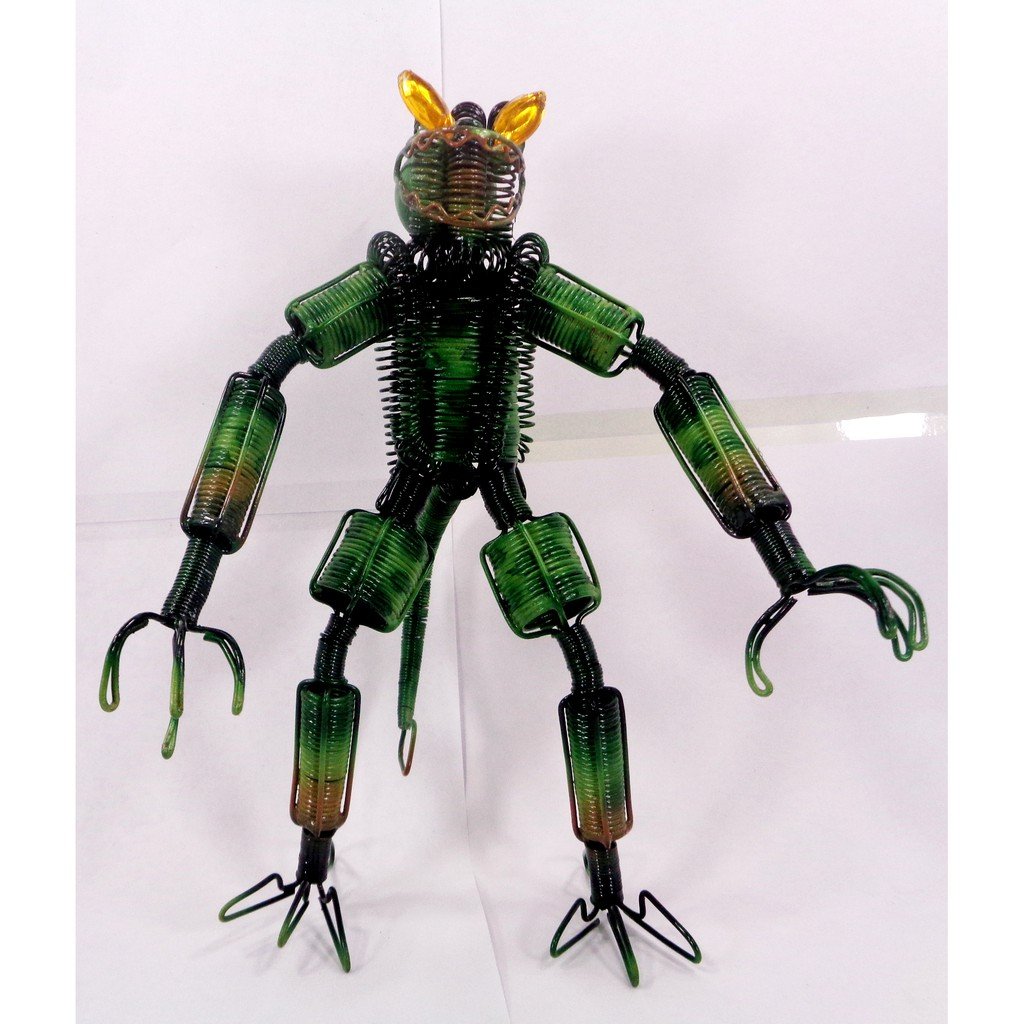 COLORED TINS & WIRE ROBOT BENDABLE ACTION FIGURE COOL UNIQUE TOY GIFT FOR KIDS