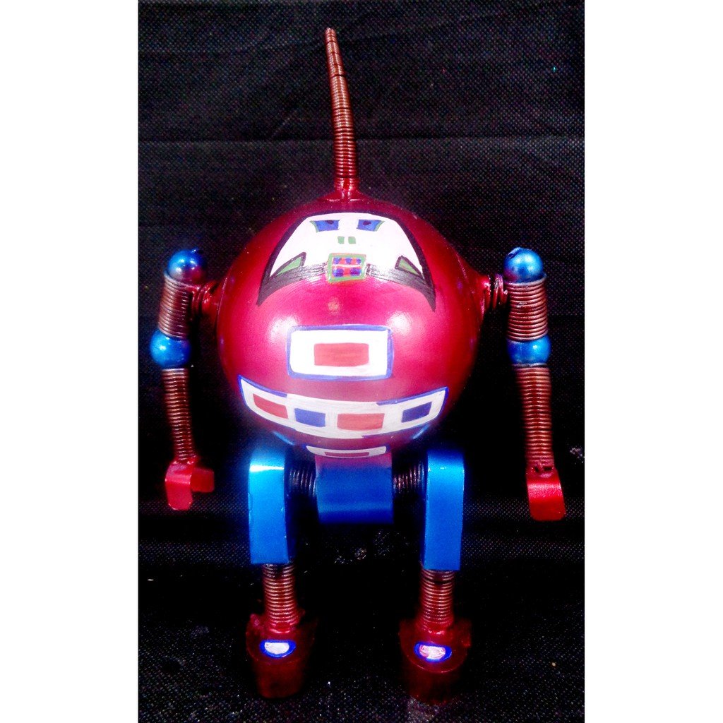 COLORED TINS & WIRE ROBOT BENDABLE ACTION FIGURE COOL UNIQUE TOY GIFT FOR KIDS
