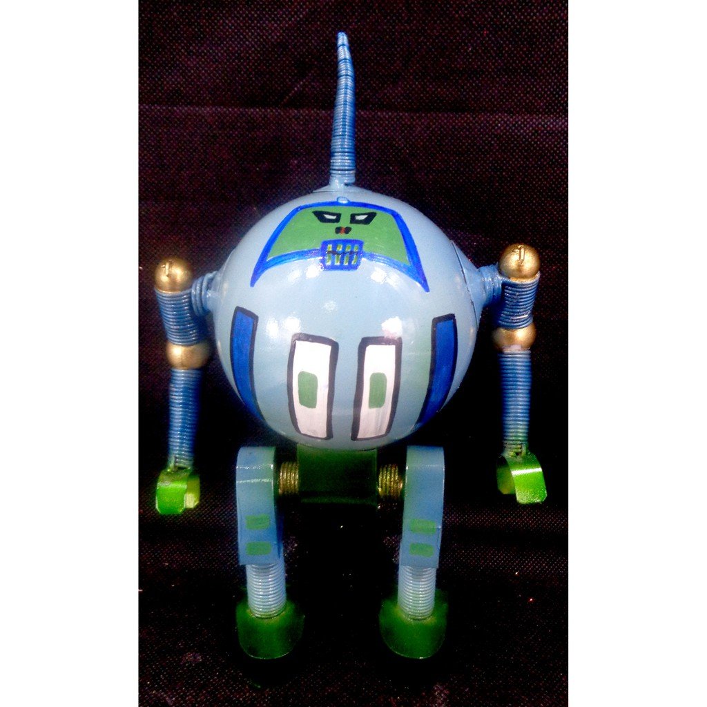 COLORED TINS & WIRE ROBOT BENDABLE ACTION FIGURE COOL UNIQUE TOY GIFT FOR KIDS
