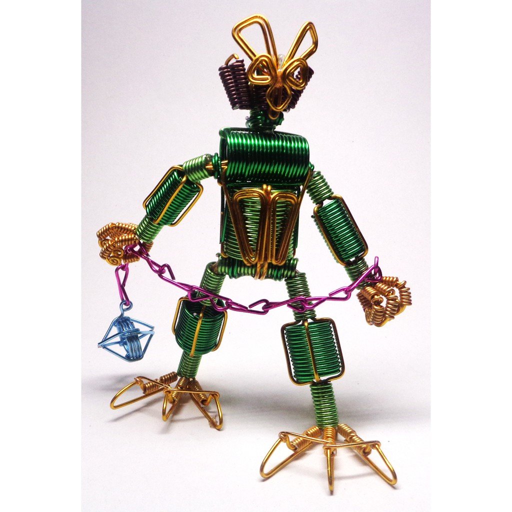 COLORED ALUMINUM WIRE ROBOT BENDABLE ACTION FIGURE COOL UNIQUE TOY GIFT FOR KIDS