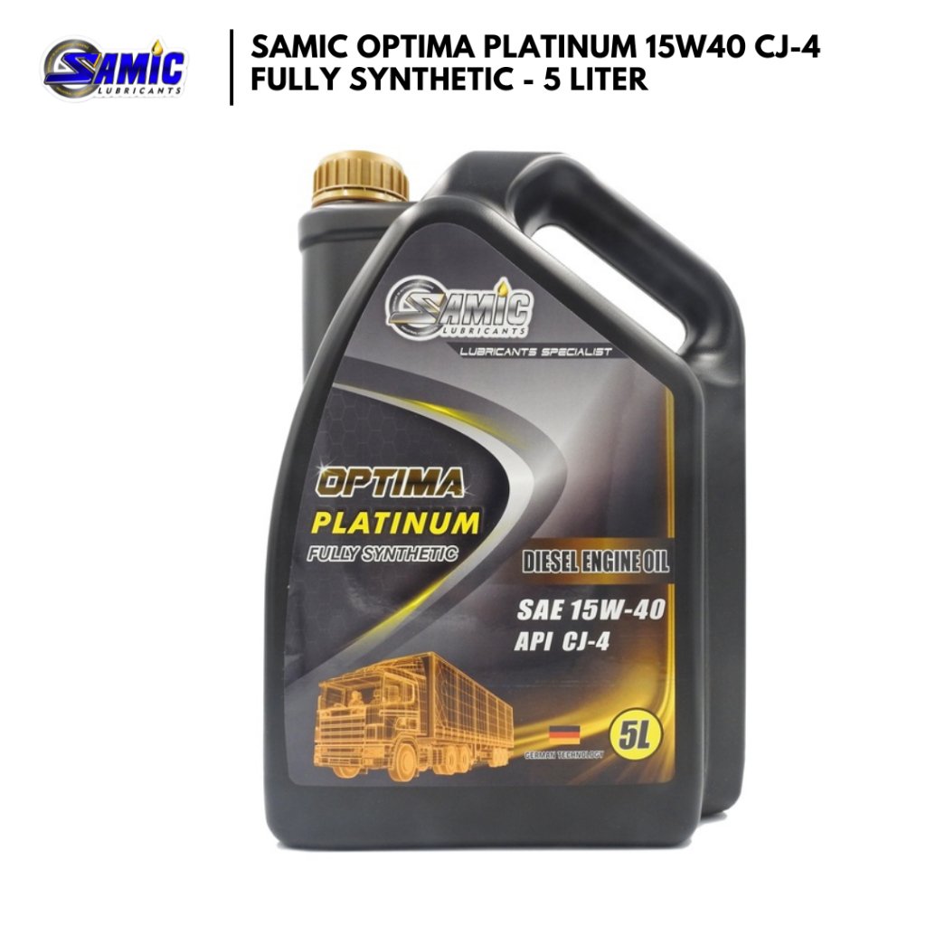 Samic Optima Platinum 15W40 CJ-4 - 5Liter / 1Liter - Fully Synthetic (Diesel Engine Oil) - Image 2