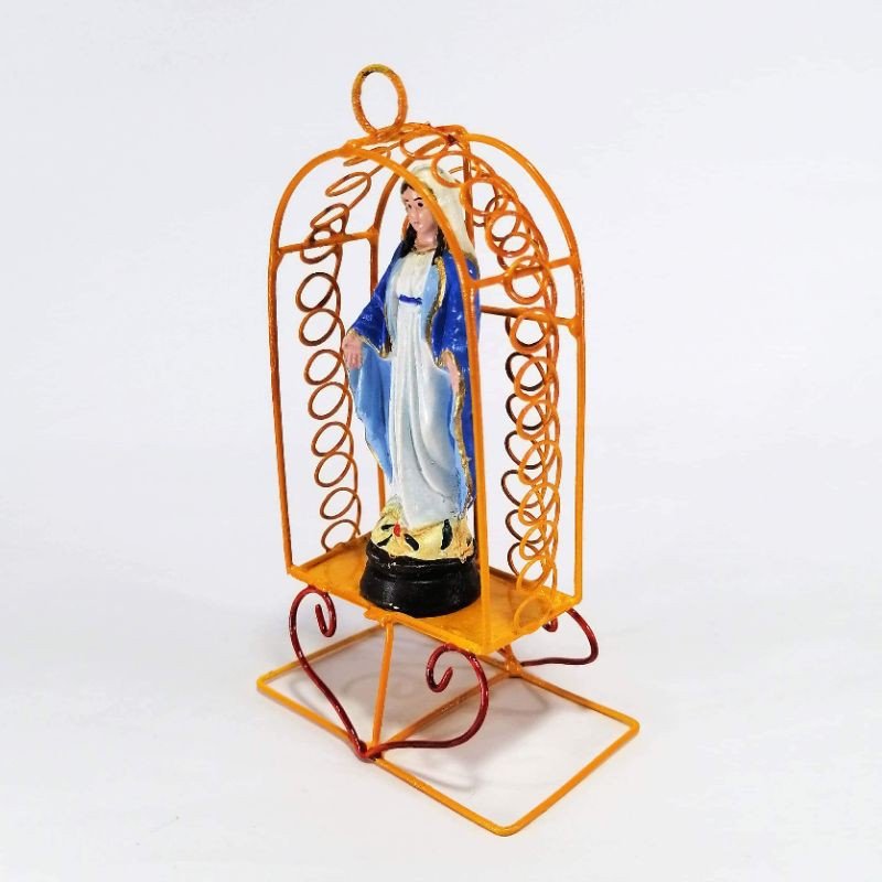 Mama Mary Statue Religious Figurines Home Decor Accents in Tin House - Image 4