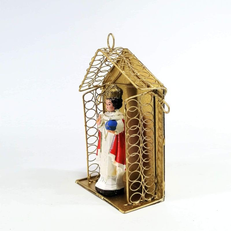 Sto Nino in Gold House Religious Figurines 5" - Image 2