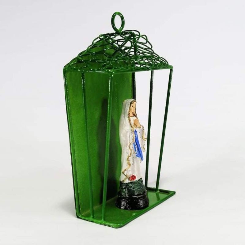 Mama Mary Statue Religious Figurines Home Decor Accents in Tin House - Image 2