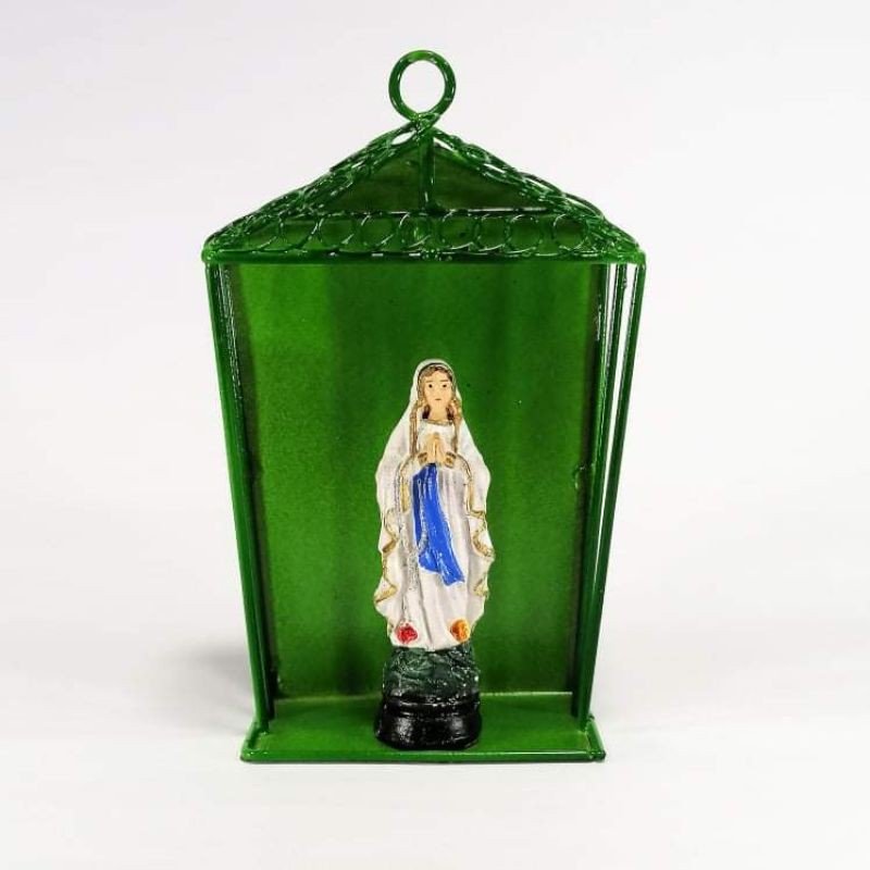 Mama Mary Statue Religious Figurines Home Decor Accents in Tin House - Image 4