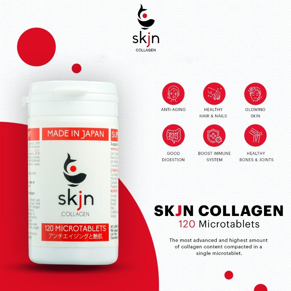 Skjn Collagen Microtablets 120s Duma Bottle Made in Japan