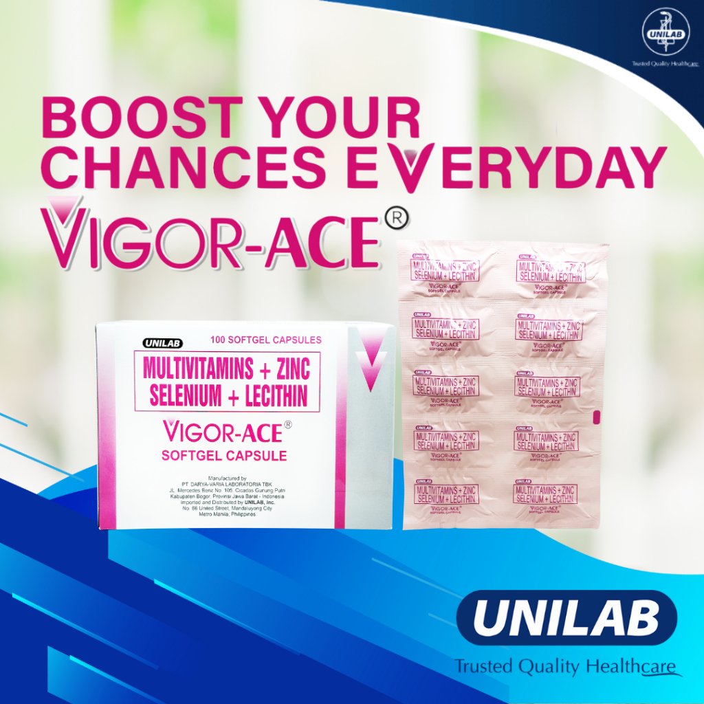 Vigor-Ace Multivitamins Zinc Selenium Lecithin 100's Softgel - Box - Image 5