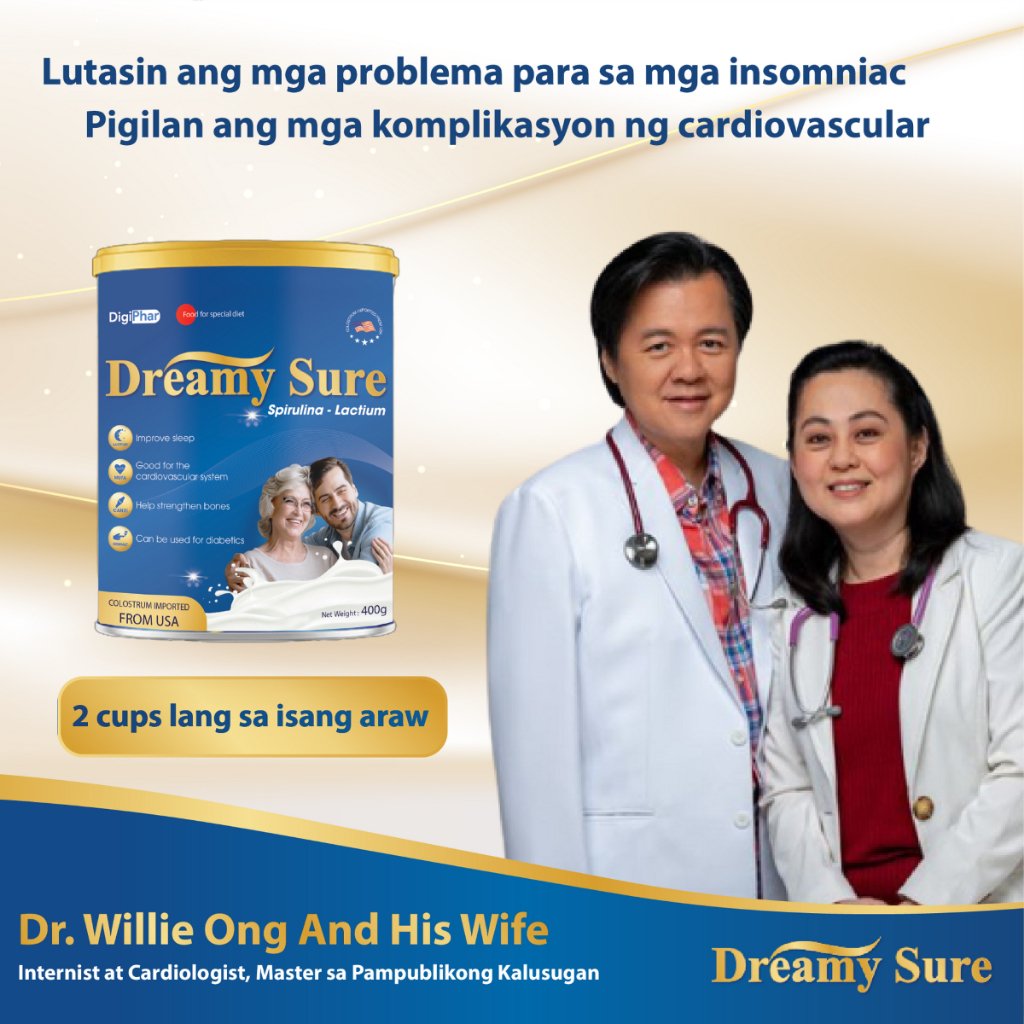 Dreamy Sure Adult Milk Spirulina Lactium helps with insomia and Strengthen Bones 400g - 3+1 Can - Image 5