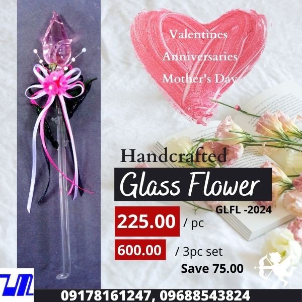 Roses with Ribbon Artificial Rose Glass Flowers Gift Box, Valentine's Day, Anniversary Gift
