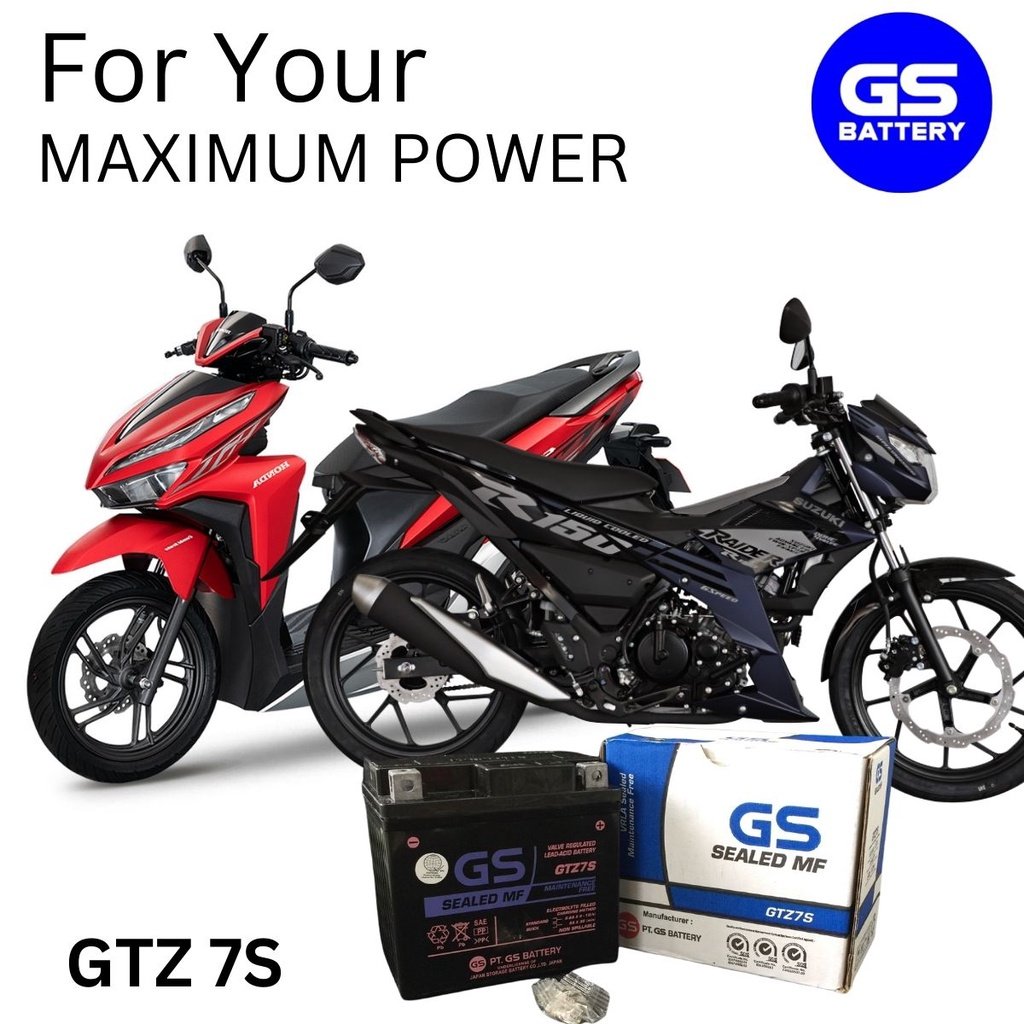 GS Motorcycle Battery GTZ7S RAIDER 150/FI/CARB, SYM JET100, HONDA PCX 150, CLICK 150 - Image 9