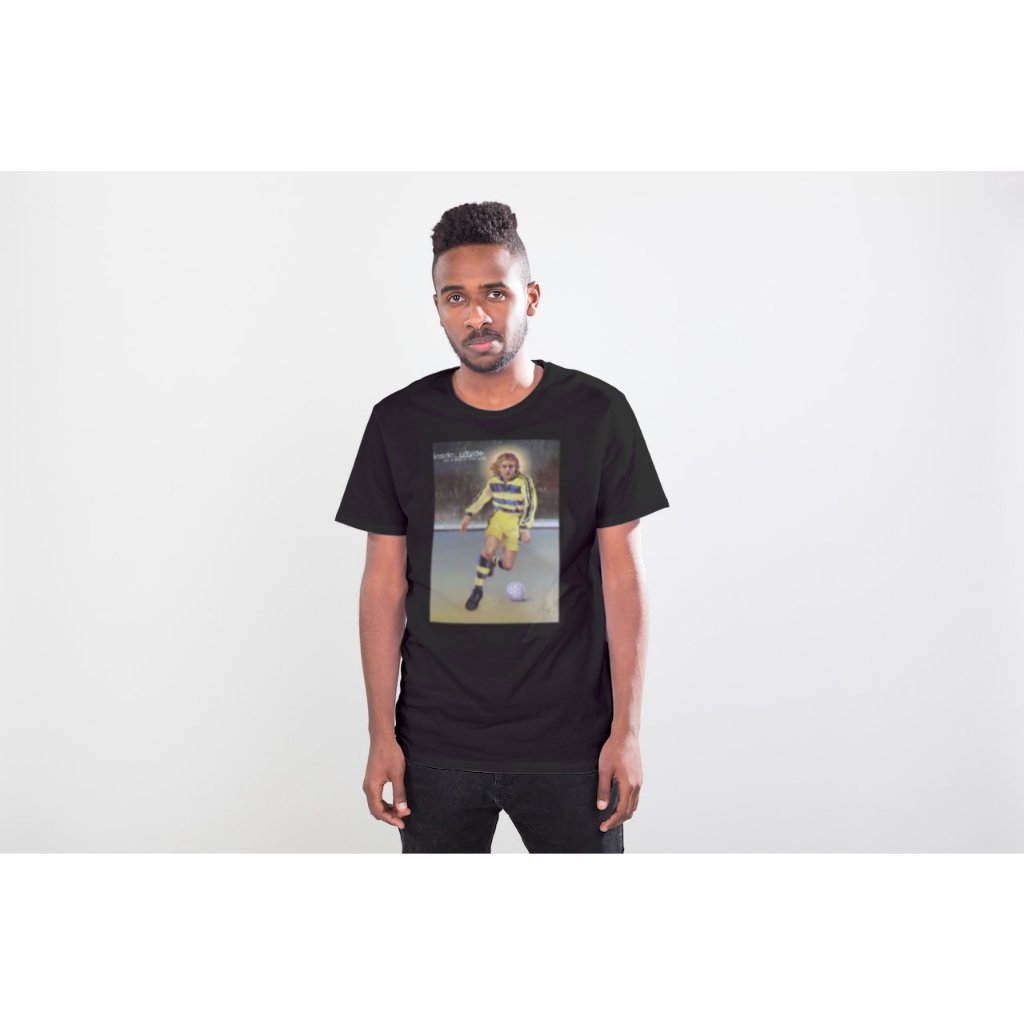 Jesus in Action- Soccer, Fashionable T-Shirt Premium, Fruit of the Loom, 100% Cotton - Image 4