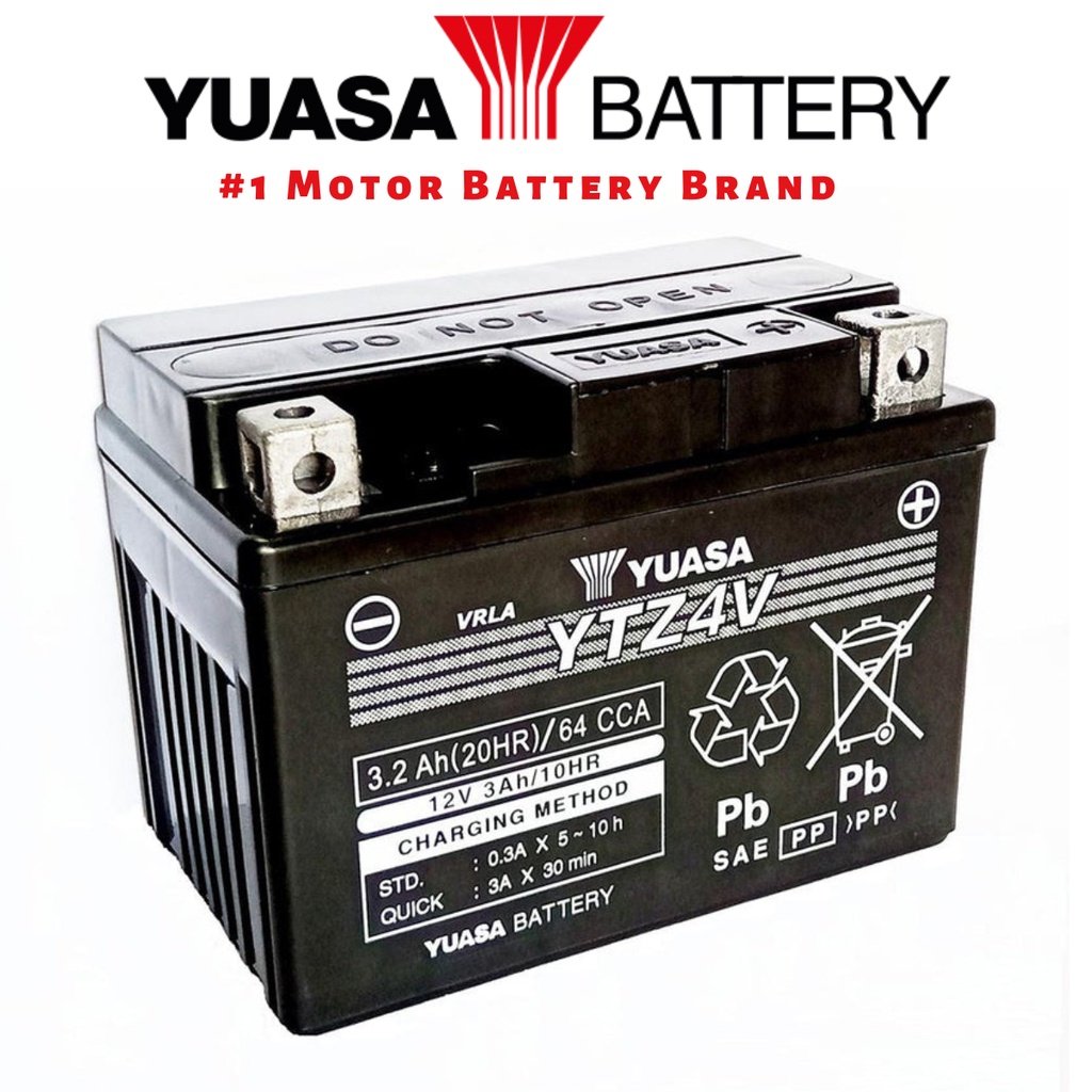 YUASA YTZ4V Motorcycle Battery