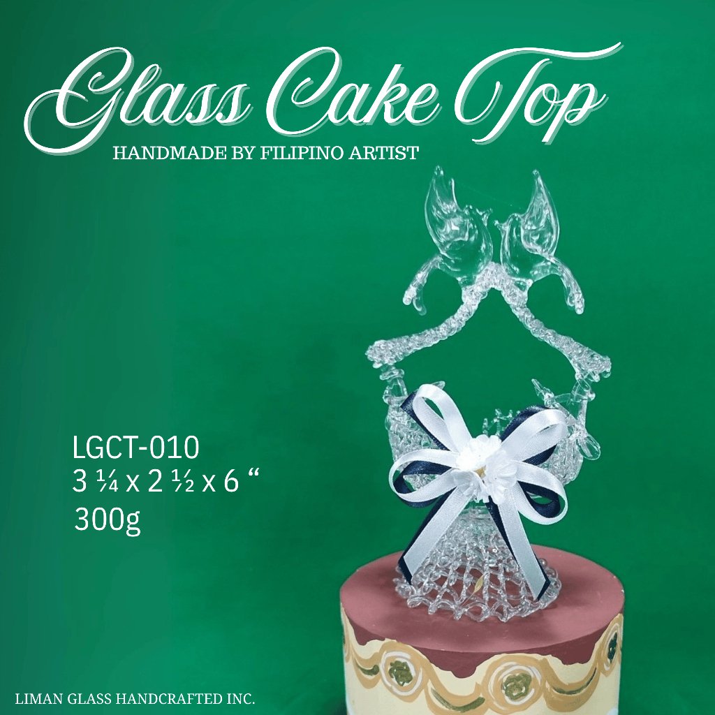 Handmade Glass Cake Top By Filipino Artist For All Occasions - Image 8