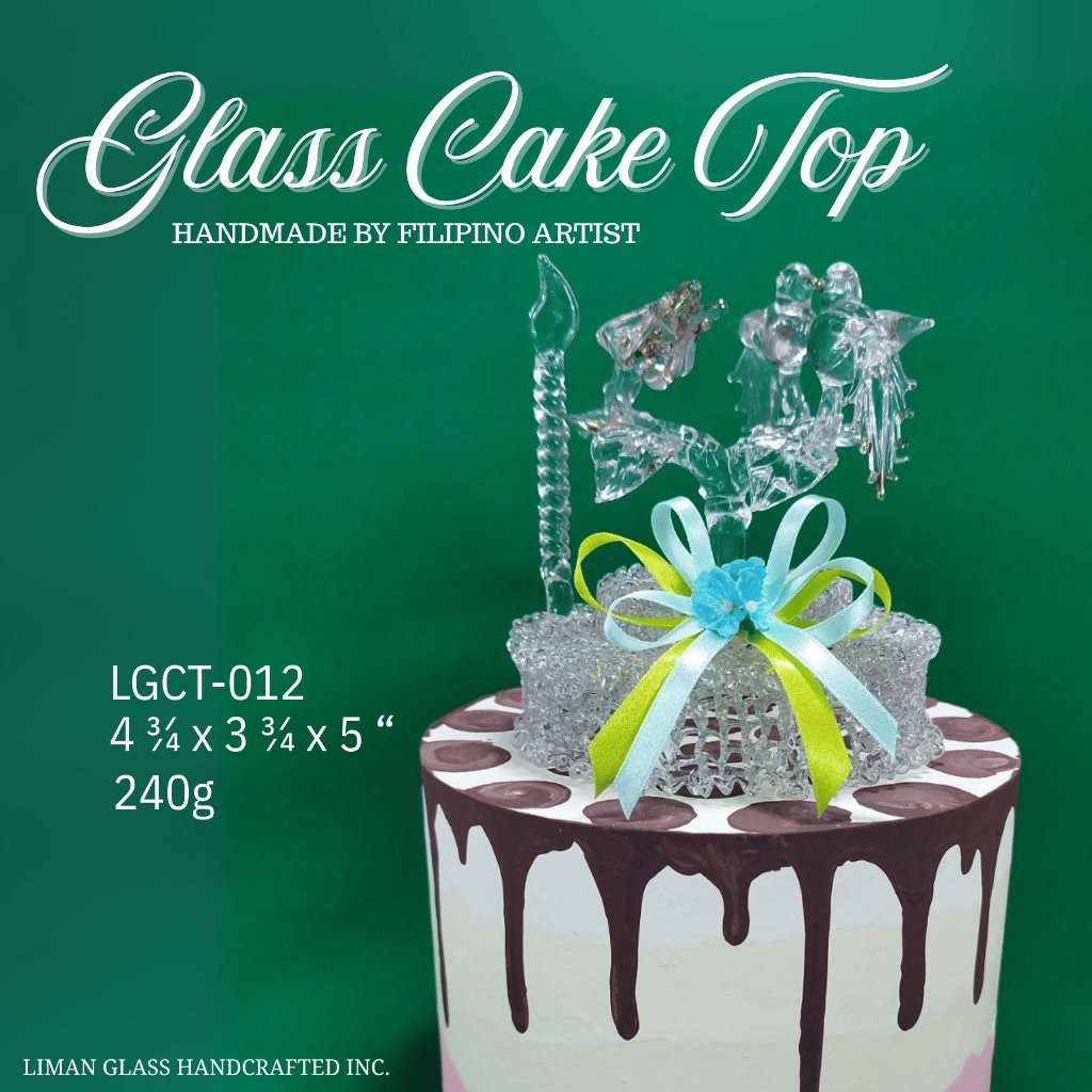 Handmade Glass Cake Top By Filipino Artist For All Occasions - Image 9