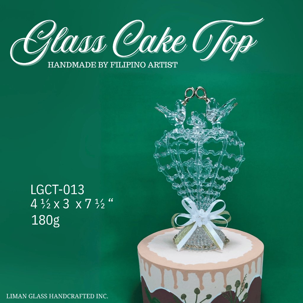 Handmade Glass Cake Top By Filipino Artist For All Occasions - Image 10