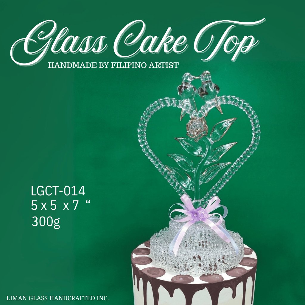 Handmade Glass Cake Top By Filipino Artist For All Occasions - Image 11