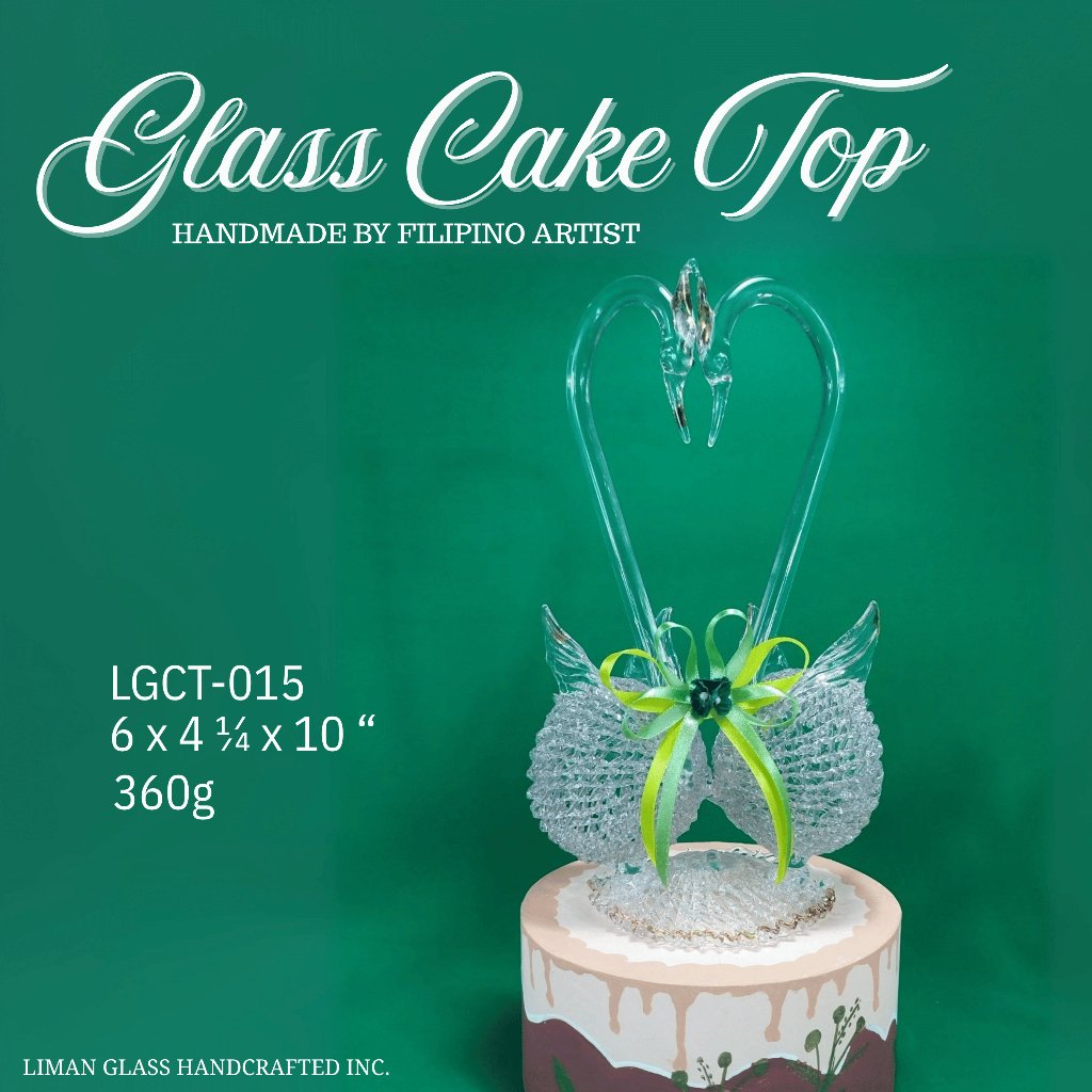 Handmade Glass Cake Top By Filipino Artist For All Occasions - Image 12