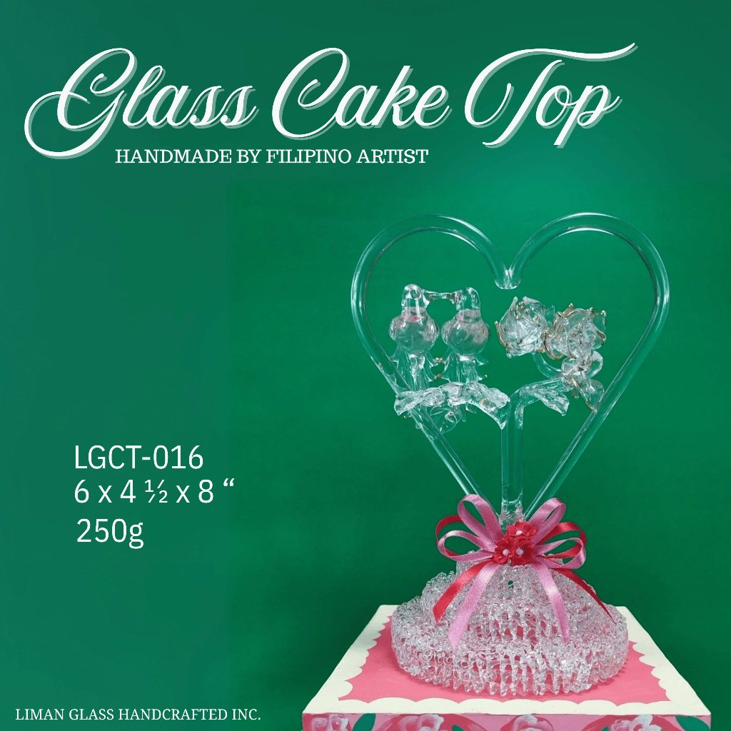 Handmade Glass Cake Top By Filipino Artist For All Occasions - Image 13