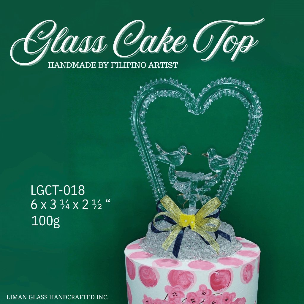 Handmade Glass Cake Top By Filipino Artist For All Occasions - Image 15