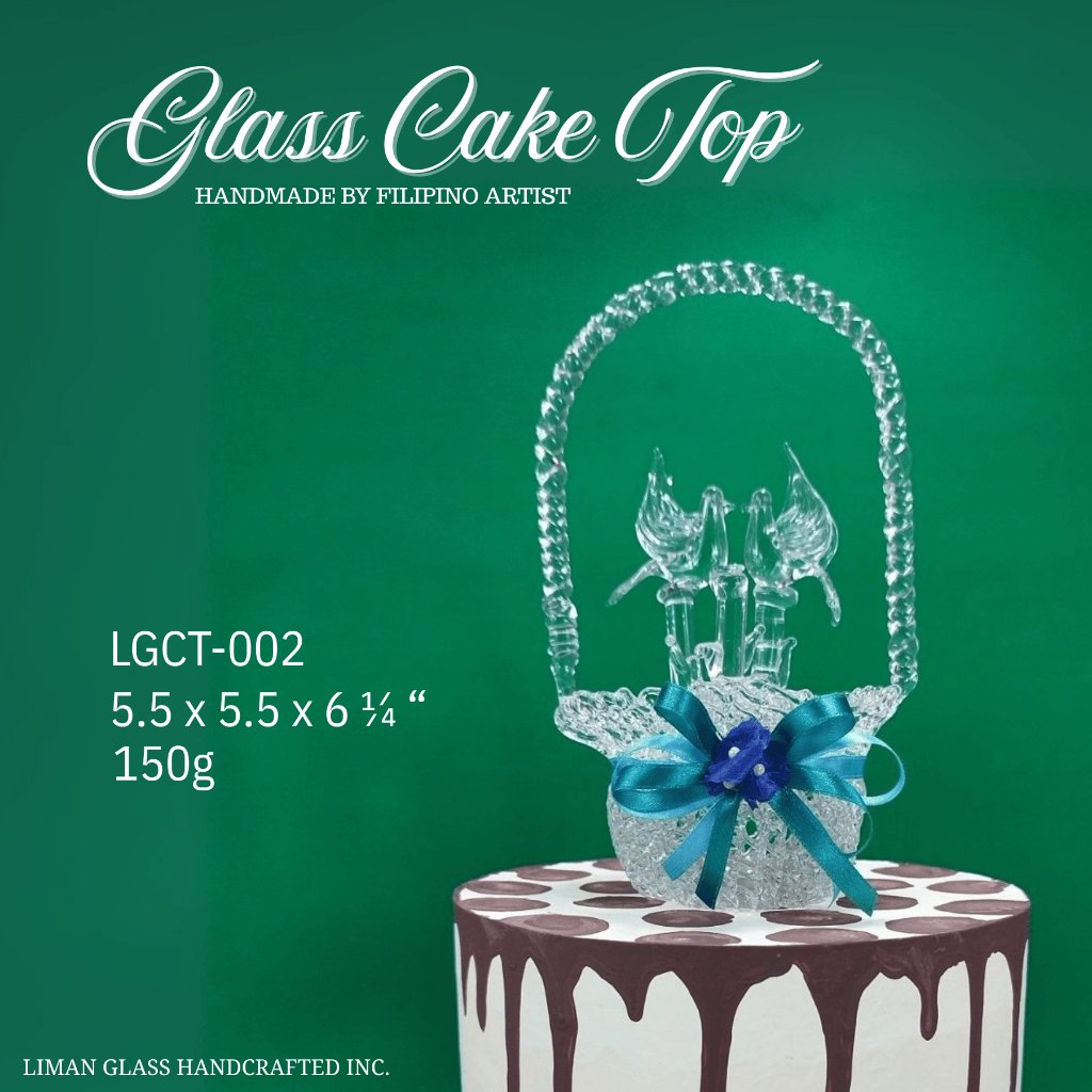 Handmade Glass Cake Top By Filipino Artist For All Occasions - Image 3