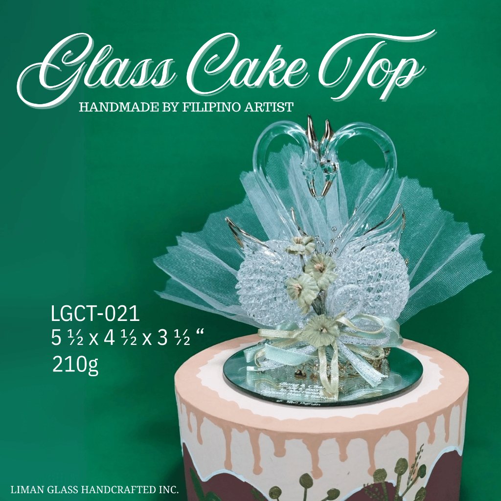 Handmade Glass Cake Top By Filipino Artist For All Occasions - Image 17