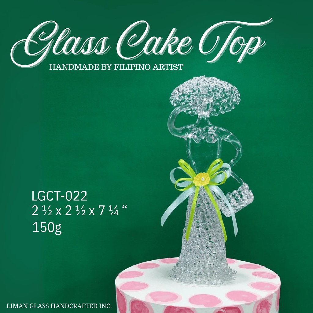 Handmade Glass Cake Top By Filipino Artist For All Occasions - Image 18